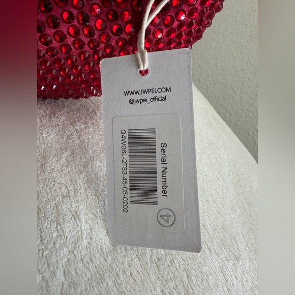 JW PEI Abacus crystal mini bag Red NWT - Picture 10 of 17